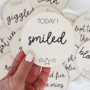 Caden Lane Cream and Black Milestone Cards